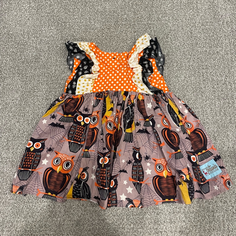 Sweet Petunia Clothing | Halloween dress | 4T